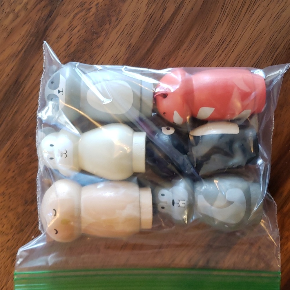 Hearth & Hand Magnolia woodland animals forest friends peg dolls